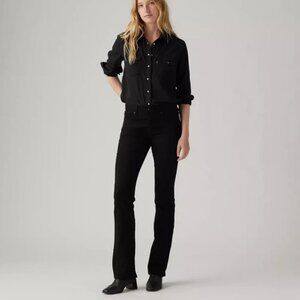 Levi's 315 Shaping Bootcut Women's Jeans Mid Rise Black Denim Size 8 W29 L32